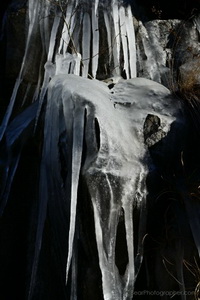 Frozen Water - nature is the artist - winter ipression from the sout of the Alps