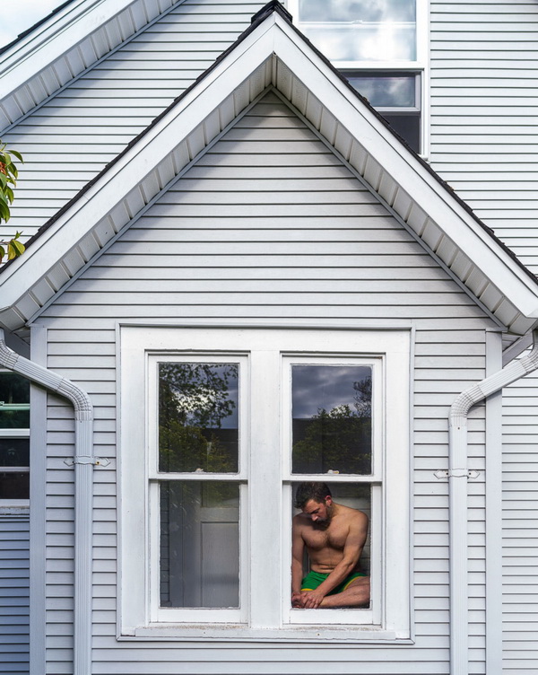 WindowShowMEN project - white briefs as a male life style